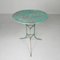 Iron Garden Table with Round Top on 3 Legs, 1950s 1