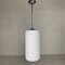 Vintage Hanging Lamp with Cylindrical White Glass Shade, 1950s 15