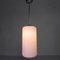 Vintage Hanging Lamp with Cylindrical White Glass Shade, 1950s, Image 7