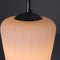 Vintage Hanging Lamp with Cylindrical White Glass Shade, 1950s 5