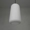 Vintage Hanging Lamp with Cylindrical White Glass Shade, 1950s 6