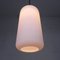 Vintage Hanging Lamp with Cylindrical White Glass Shade, 1950s 9