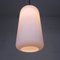 Vintage Hanging Lamp with Cylindrical White Glass Shade, 1950s, Image 9