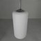 Vintage Hanging Lamp with Cylindrical White Glass Shade, 1950s 12