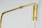 Lampada da parete Art Déco ad altezza regolabile in ottone, anni '20, Immagine 7