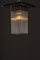 Lampada da soffitto Art Déco placcata in nichel con bastoncini di vetro, anni '20, Immagine 6