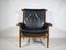 Teak and Leather Model Bwana Armchair and Footstool by Finn Juhl for France & Søn / France & Daverkosen, 1960, Set of 2 10