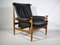 Fauteuil et Repose-pieds Modèle Bwana en Teck et Cuir par Finn Juhl pour France & Søn / France & Daverkosen, 1960, Set de 2 4