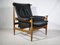 Teak and Leather Model Bwana Armchair and Footstool by Finn Juhl for France & Søn / France & Daverkosen, 1960, Set of 2, Image 4