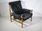 Teak and Leather Model Bwana Armchair and Footstool by Finn Juhl for France & Søn / France & Daverkosen, 1960, Set of 2 9