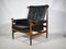 Teak and Leather Model Bwana Armchair and Footstool by Finn Juhl for France & Søn / France & Daverkosen, 1960, Set of 2 7