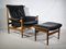 Teak and Leather Model Bwana Armchair and Footstool by Finn Juhl for France & Søn / France & Daverkosen, 1960, Set of 2, Image 1