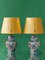 Lámparas de mesa Delft vintage policromadas, años 40. Juego de 2, Imagen 6