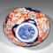 Kleine antike japanische Imari Schale aus Keramik, 1890er 6