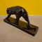 Französische Art Deco Keramik Statue eines Panthers von Jean, 1930er 8