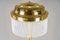 Lámpara de pie ajustable Art Déco con varillas de vidrio opalino, años 20, Imagen 15