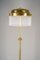 Lámpara de pie ajustable Art Déco con varillas de vidrio opalino, años 20, Imagen 4
