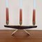 Danish Candleholder in Brass and Rosewood, 1960s 7