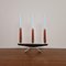 Dänischer Kerzenhalter aus Messing & Palisander, 1960er 2