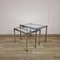Chrome and Glass Nesting Tables, 1970s, Set of 2 1