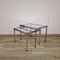 Chrome and Glass Nesting Tables, 1970s, Set of 2, Image 1