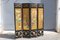 Screen in Chinese Lacquer with Enamel and Lotus Flower Decorations, 1950s 12