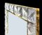 Espejo de pared italiano de latón y cristal de Murano, Imagen 3