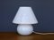 Große Mid-Century Mushroom Tischlampe aus Muranoglas 1