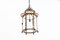 Gilt Brass Glazed Hall Lantern 6