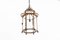 Gilt Brass Glazed Hall Lantern, Image 6
