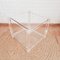 Vintage Italian Acrylic Glass Side Table, 1980s, Image 2