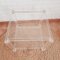 Vintage Italian Acrylic Glass Side Table, 1980s 7