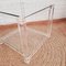 Vintage Italian Acrylic Glass Side Table, 1980s 12