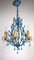 Vintage Opalin Glass Drops Chandelier, 1980 8