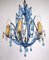 Vintage Opalin Glass Drops Chandelier, 1980 1