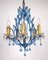 Vintage Opalin Glass Drops Chandelier, 1980 2