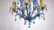 Vintage Opalin Glass Drops Chandelier, 1980, Image 4