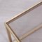 Nesting Tables in Brass and Glass Fumè, 1970s, Set of 3 10