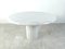 Vintage Round White Marble Dining Table, 1970s 1