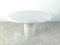 Vintage Round White Marble Dining Table, 1970s, Image 1