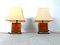 Burl Wooden Table Lamps by Jean Claude Mahey, 1970s, Set of 2 9