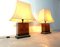 Burl Wooden Table Lamps by Jean Claude Mahey, 1970s, Set of 2 8