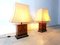 Burl Wooden Table Lamps by Jean Claude Mahey, 1970s, Set of 2 5