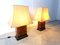Burl Wooden Table Lamps by Jean Claude Mahey, 1970s, Set of 2, Image 2