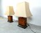 Lámparas de mesa de madera nudosa de Jean Claude Mahey, años 70. Juego de 2, Imagen 7