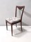Esszimmerstühle mit Gestell aus Buchenholz & leinengemustertem Stoff, Carlo Enrico Rava zugeschrieben, 1950er, 4 . Set 8