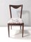 Dining Chairs with Beech Frame and Linen Patterned Fabric attributed to Carlo Enrico Rava, 1950s, Set of 4, Image 5