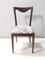 Sedie da pranzo con struttura in faggio e tessuto in lino attribuite a Carlo Enrico Rava, anni '50, set di 4, Immagine 5