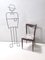 Esszimmerstühle mit Gestell aus Buchenholz & leinengemustertem Stoff, Carlo Enrico Rava zugeschrieben, 1950er, 4 . Set 2