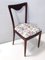 Dining Chairs with Beech Frame and Linen Patterned Fabric attributed to Carlo Enrico Rava, 1950s, Set of 4, Image 10